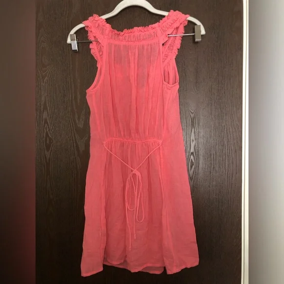 J. Crew coral gauze tunic coverup size S - Picture 3 of 3